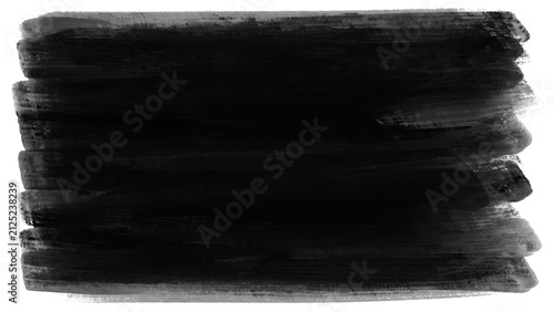 Distressed marker paint brush stroke ink blot element showcases clean horizontal texture block background. Creative grunge paint smear for modern streetwear graphic design clip art.