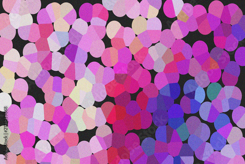 Foto Artistic abstract mosaic of vibrant pink and purple geometric shapes creating a