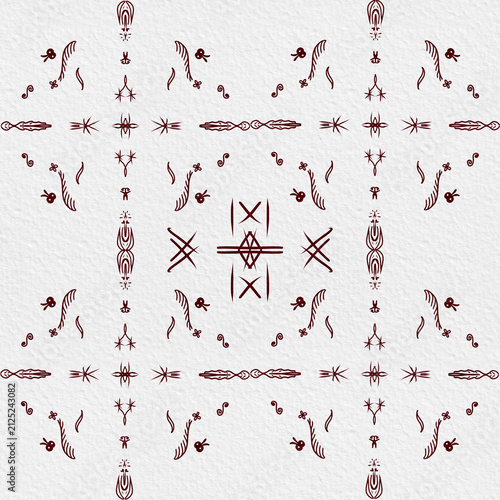 Creative repeating pattern with decorative elements for digital backgrounds and print design
