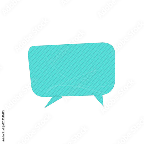 Minimalist speech bubble conversation icon isolated on transparent background