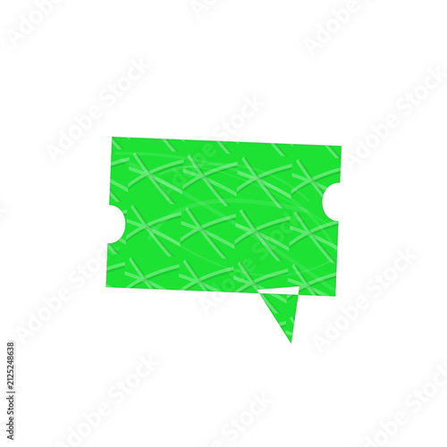 Green geometric pattern with lattice design isolated on white background isolated on transparent background