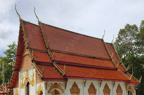 Traditional Thai Temple Building Architecture