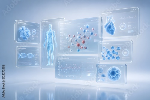 AI powered digital healthcare dashboard for medical analytics and precision diagnostics