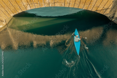 Kayaking on the river Axe in East Devon