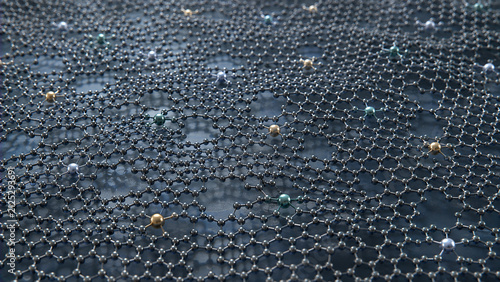 Ultra Realistic Single Atom Photocatalyst Surface Nanoarchitecture Scientific Beauty Sustainable Energy Materials Background