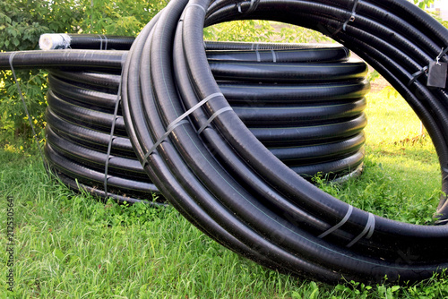 Storage water pipes of large diameter polyethylene