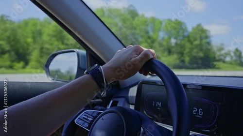 Summer drive in Nova Scotia, Canada with beautiful countryside views