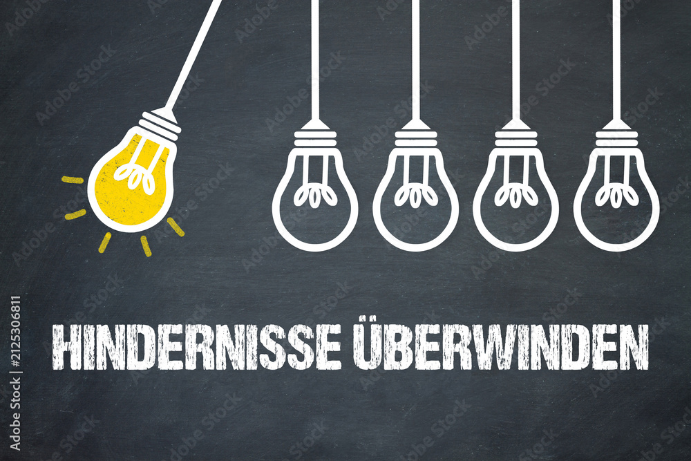 Fototapeta premium Hindernisse überwinden