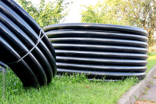 Storage water pipes of large diameter polyethylene