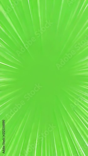 Dynamic Green Anime Speed Lines Vector Illustration With Radial Manga Focus Effects Background