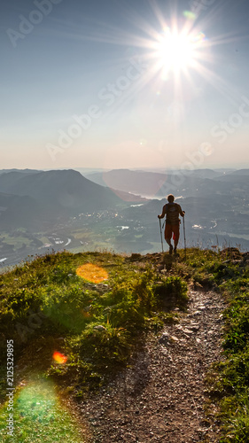 Germany, Bavaria, Allgaeu, Gruenten mountain, Peak of Grünten near Immenstadt
