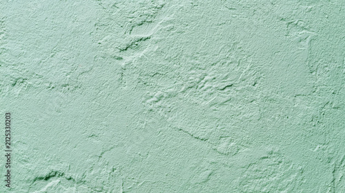 The scene shows a green wall with a rough texture. The wall is in an indoor area, illuminated by natural light coming from nearby windows