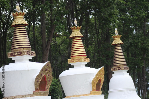 Fotografie The image captures the elegance of the temple, intricate details, traditional design, and the peaceful essence of Buddhist culture