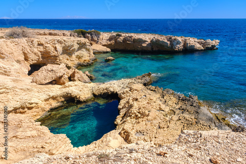 Pisina natural pool, Koufonisi, Cyclades, Greece