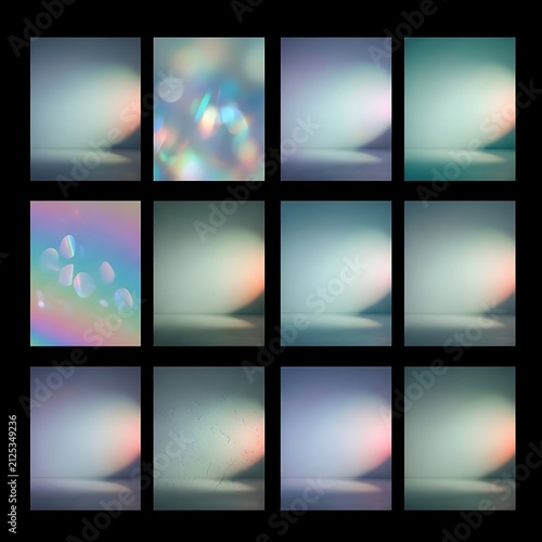 Abstract Pastel Light Leak Gradient Texture Background Grid