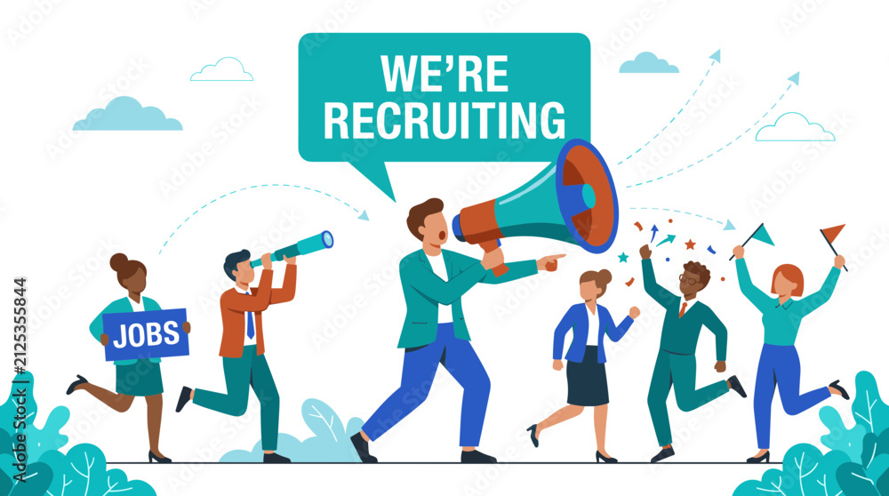 Fototapeta premium We Are Recruiting