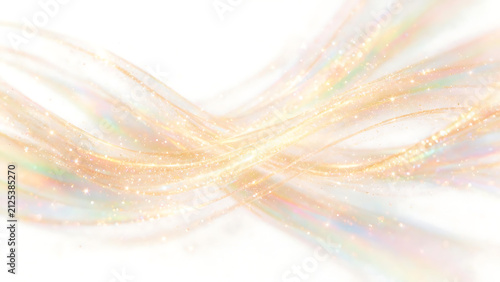 Golden Pastel Wave Swirl