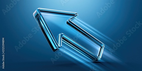 Blue arrow symbol representing movement and redirection