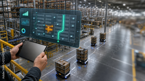 Automated AMR Mobile Robot Fleet Management Warehouse Interface