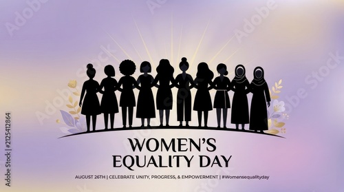 Women holding hands celebrating equality day