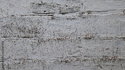 Weathered white brick wall with rough aged masonry texture