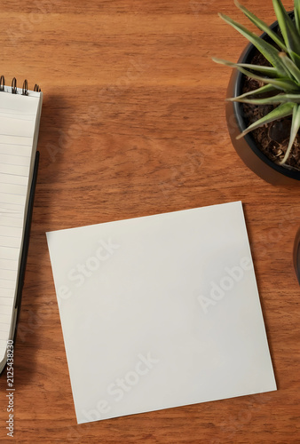 Blank white paper sheet on ...
