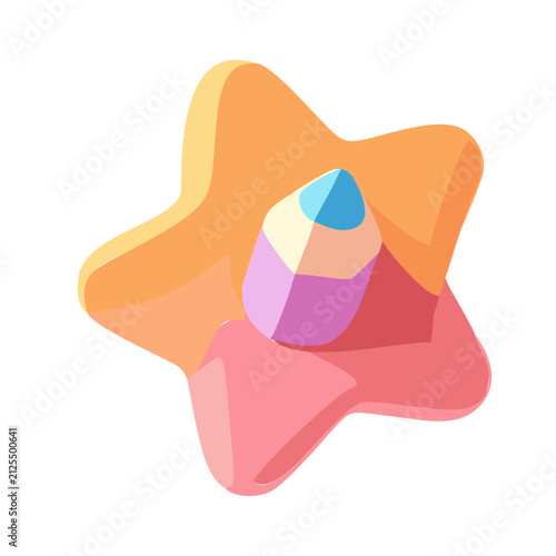estrela e lápis, educação