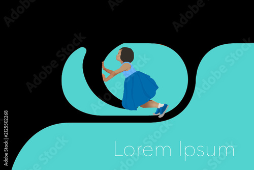 A child playing on a gun's trigger guard is a 3-d illustration about the dangers of leaving firearms where children might find them.