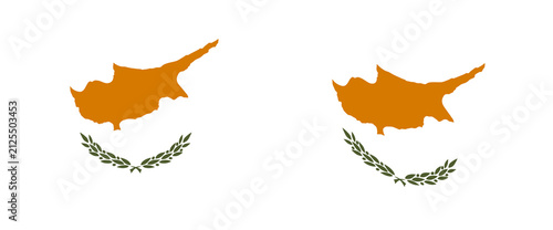 Foto Cyprus flags set