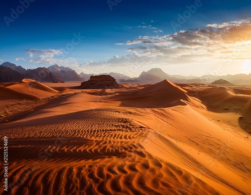 amazing nature landscape of desert