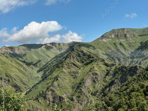 Canvas Print view of the mountains