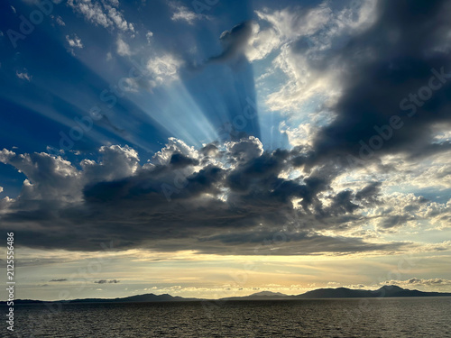 Dramatic cloud over the Ionian Sea