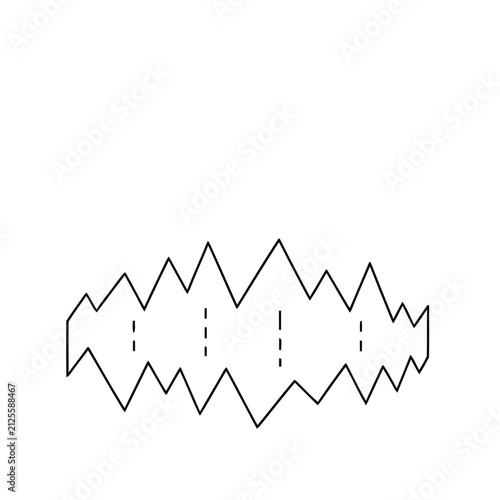 Abstract jagged line pattern