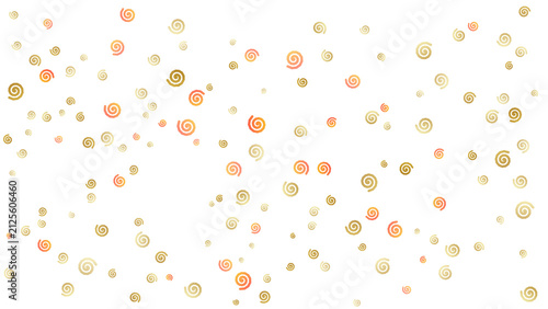 Foto Abstract Golden Glitter and Rose Gold Confetti on White Background