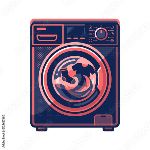 washing machine vector illustration