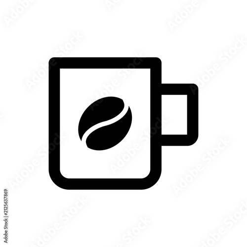 Modern coffee cup icon collection featuring minimalist mug and takeaway coffee symbols. Perfect for cafe branding, restaurant menus, coffee shop apps, beverage packaging, UI design, websites, mobile a