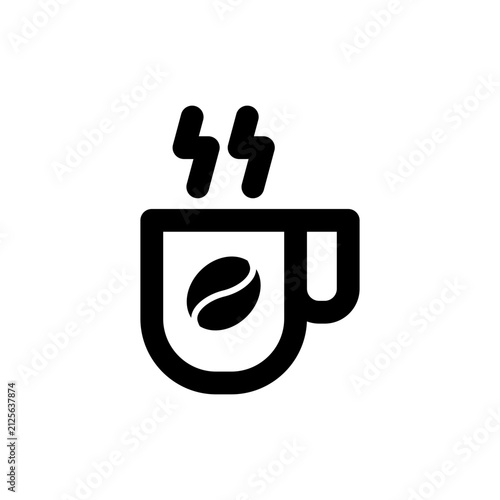 Modern coffee cup icon collection featuring minimalist mug and takeaway coffee symbols. Perfect for cafe branding, restaurant menus, coffee shop apps, beverage packaging, UI design, websites, mobile a