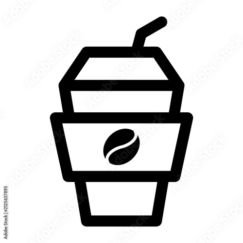 Modern coffee cup icon collection featuring minimalist mug and takeaway coffee symbols. Perfect for cafe branding, restaurant menus, coffee shop apps, beverage packaging, UI design, websites, mobile a