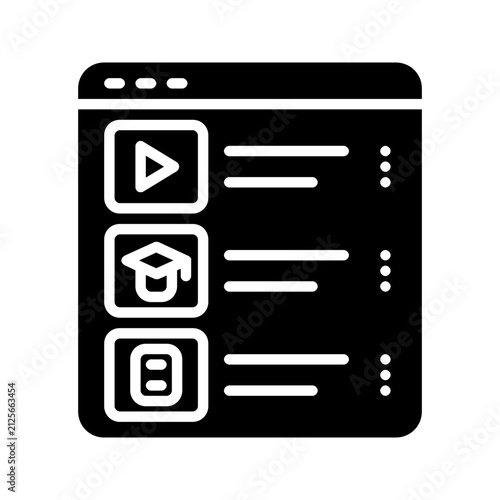 Konstfotografi course content style glyph icon