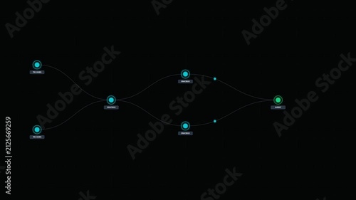 Procedural Data Workflow Nodes Logic Connection