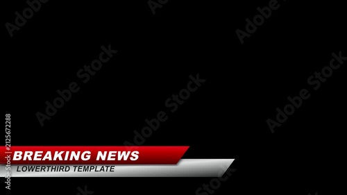 Sleek Breaking News Broadcast Lower Third Graphic