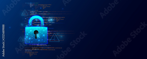 technologybackground image conveying website data security and the locking of sensitive information.