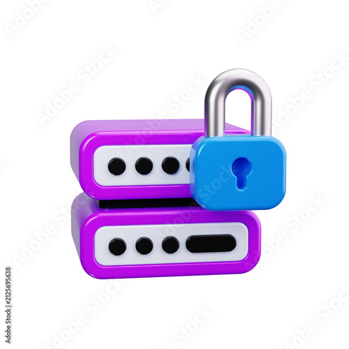 server 3d render icons