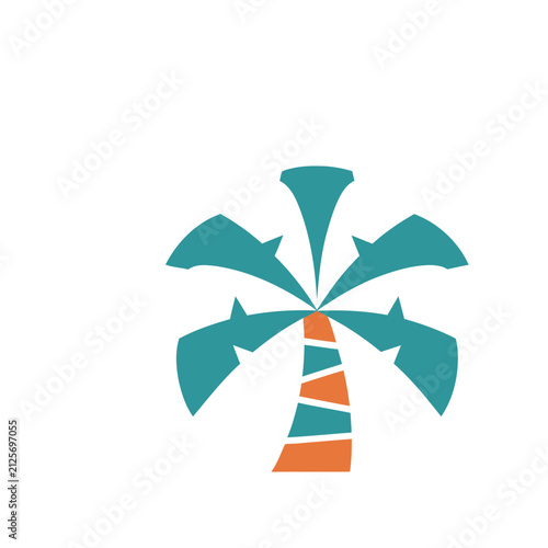 Stylized Palm Tree Icon