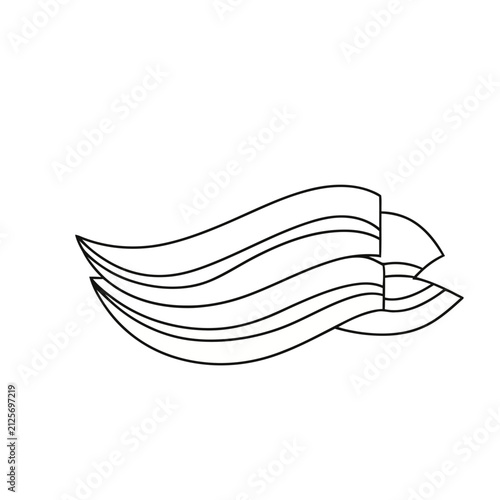 Abstract flowing lines