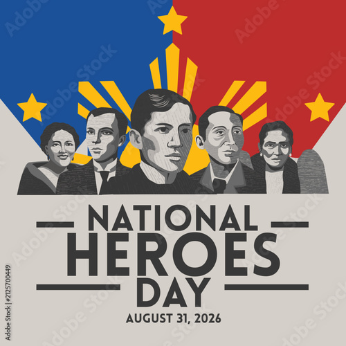 National Heroes Day Poster Philippines