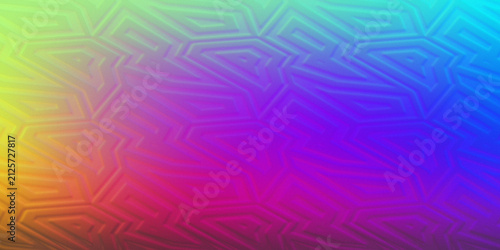 Quadro su tela Abstract geometric background with sharp angular shapes and vivid colors