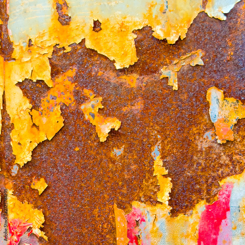 Old zinc background in the market
