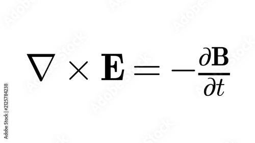 Foto Maxwell Faraday, high-level mathematics equation overlay, black transparent 4K