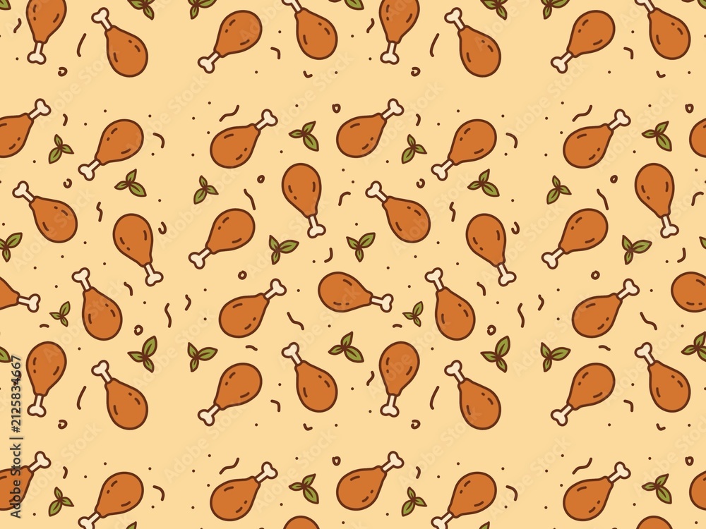 seamless pattern with coffee beans